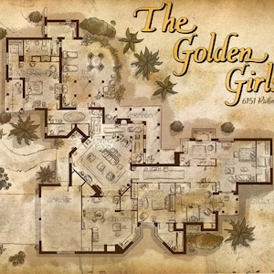 Map of the Golden Girls House