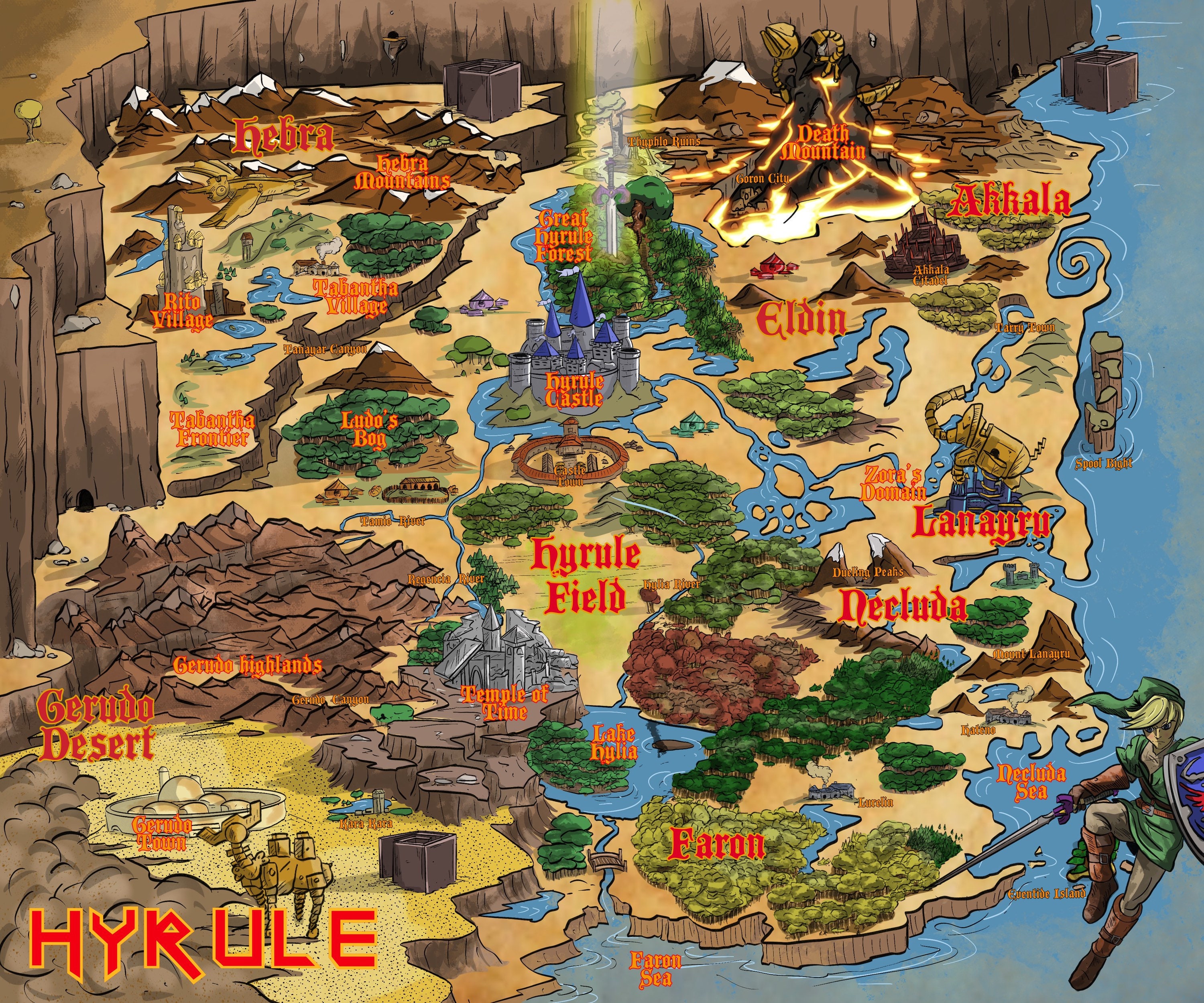 Maps and Locations, Hyrule Map