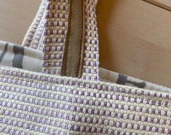 Handmade cotton beach bag