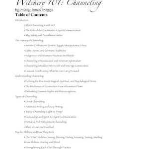 Brujería 101 - Canalización 101: Conectando con tus guías y ancestros - PDF Descarga instantánea