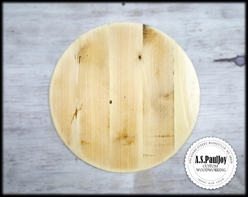 Unfinished Round Blank Pallet Tabletop Photo Studio Prop Clock Face Sign Board Art Canvas Table Riser Scaping Wall Decor