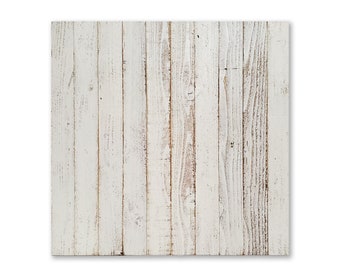 Rustic Distressed White Painted Blank Pallet. Wooden Painted Surface for Studio or Food Photography. Reclaimed Sign Board Craft Panel Plaque