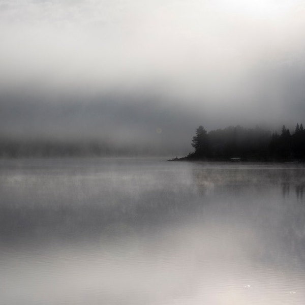 Dead River Fog - Photograph