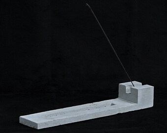 Cement Incense Burner, Block design