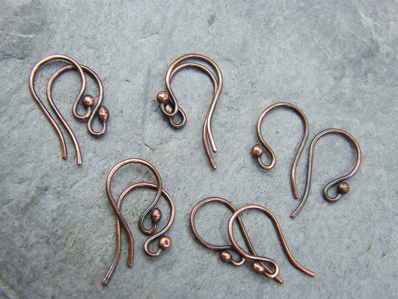 Handmade Antique Copper Earring Wires Ear Hooks Antique Etsy UK