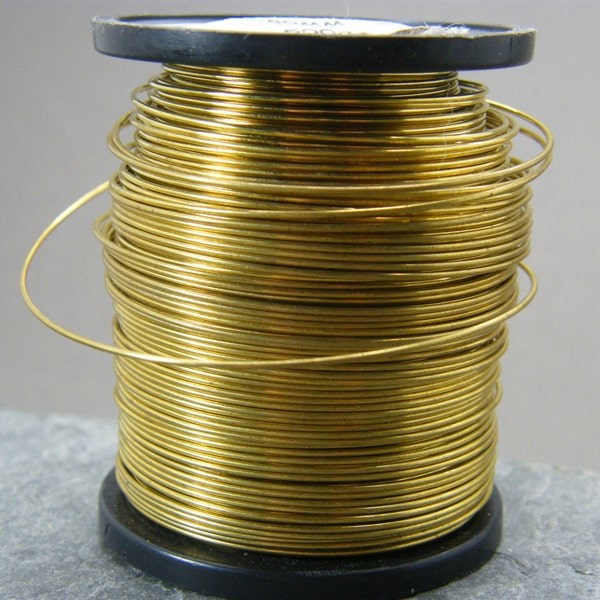 Brass wire ~ 0.8mm gauge bare brass wire ~ Yellow brass jewellery wire ~ 20g brass ~ Jewellery supplies ~ Wire wrapping ~ Jewelry wire ~ UK