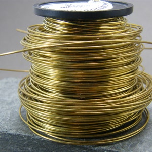 Brass wire ~ 1mm gauge bare brass wire ~ Yellow brass jewellery wire ~ 18g brass wire ~ Jewellery supplies ~ Wire wrapping ~ Jewelry wire ~