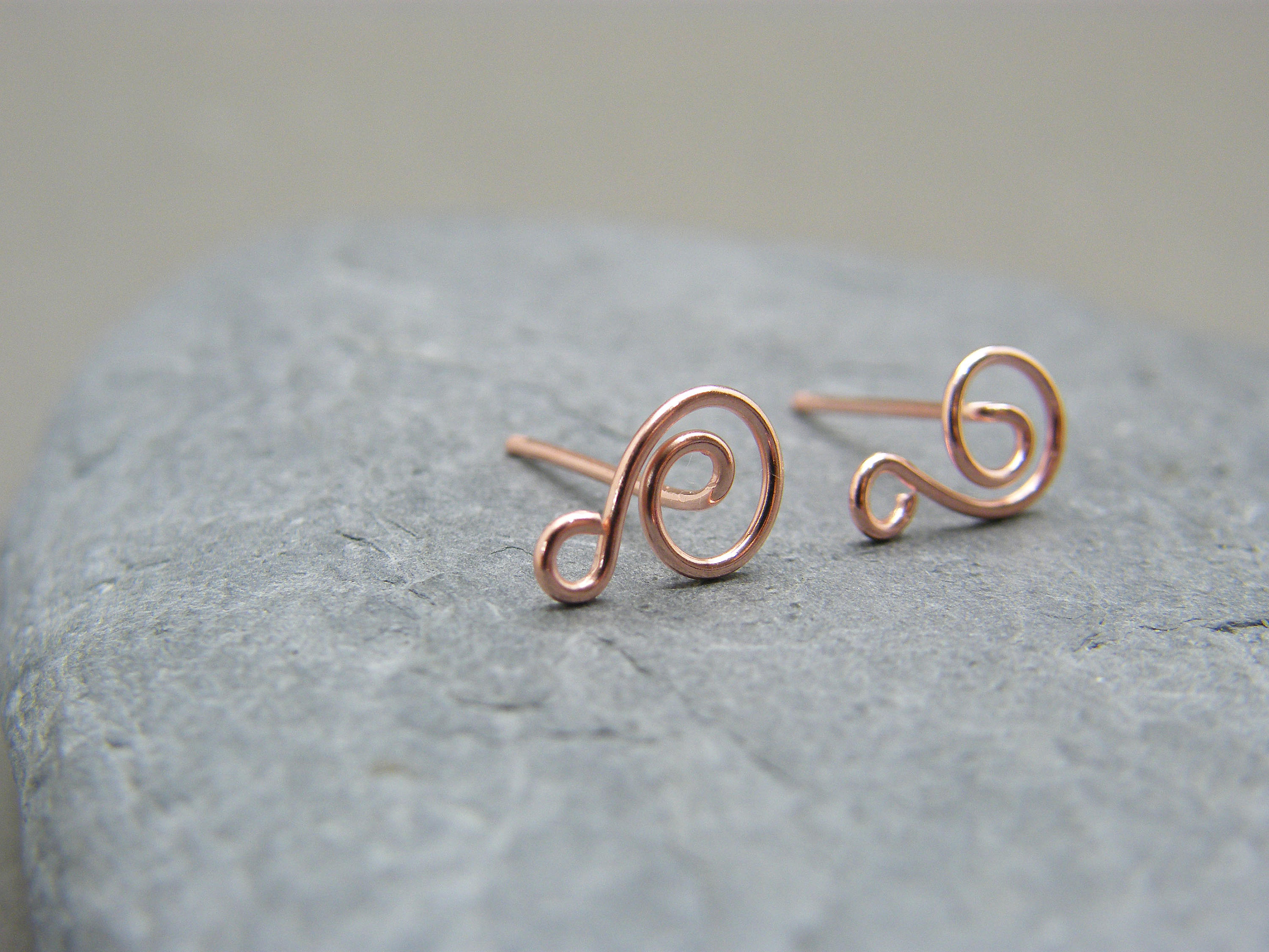 Copper Earring Posts Handmade Copper Findings Handmade Etsy