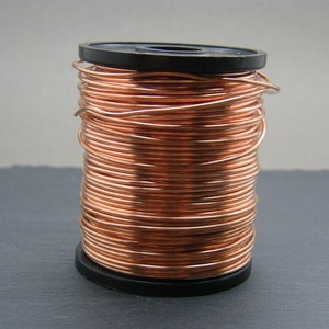 Copper wire 1mm gauge bare copper wire Antique copper wire 18g copper wire Jewellery supplies Wire wrapping Jewelry wire UK image 1