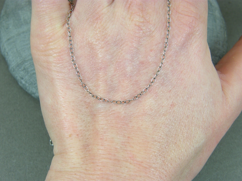 Sterling Silver Chain Silver Necklace Sterling Silver Etsy UK