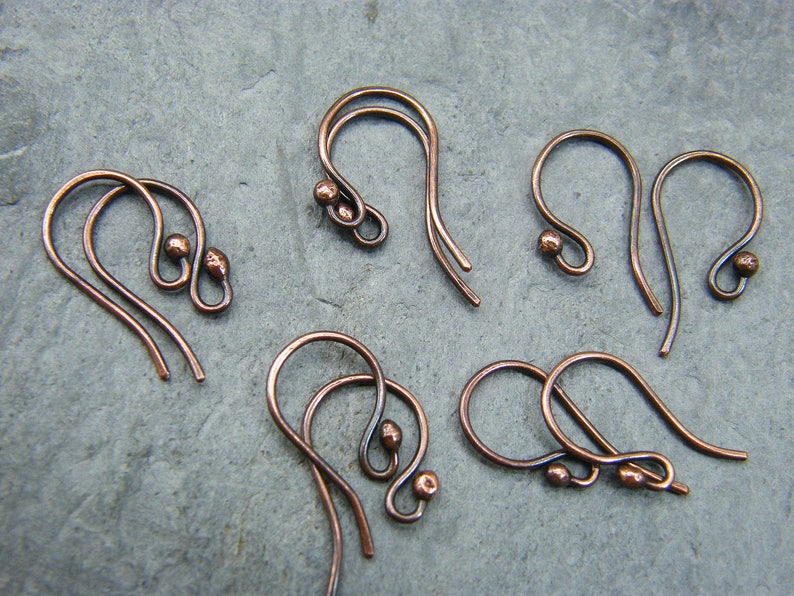 Handmade Antique Copper Earring Wires Ear Hooks Antique Etsy UK