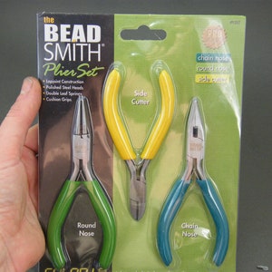 Jewellery making pliers ~ BeadSmith Pliers ~Pliers set ~ Jewellery Tools ~  Round Nose Pliers ~ Side Cutters ~  Chain Nose Pliers ~ Tool kit