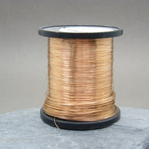 Bronze wire ~ 0.3 mm gauge bare bronze wire ~ Solid bronze wire ~ 28g wire ~ Jewellery supplies ~ Wire wrapping ~ Bronze Jewelry wire ~ UK ~