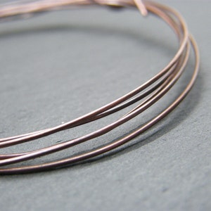 Copper wire 1mm gauge bare copper wire Antique copper wire 18g copper wire Jewellery supplies Wire wrapping Jewelry wire UK image 2