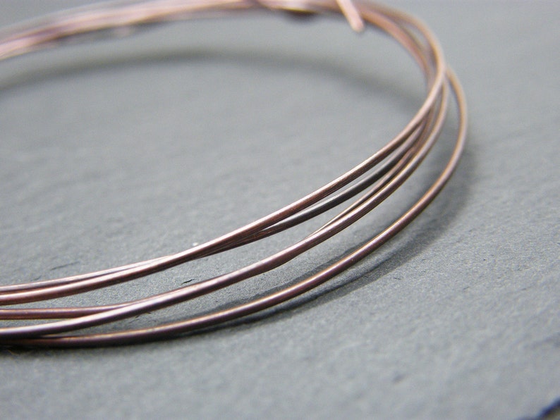 Copper wire 1mm gauge bare copper wire Antique copper wire 18g copper wire Jewellery supplies Wire wrapping Jewelry wire UK image 2