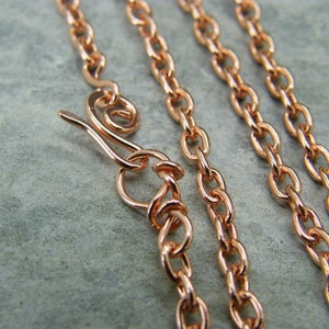 Antique Copper Chain Copper Chain Solid Copper Chain - Etsy