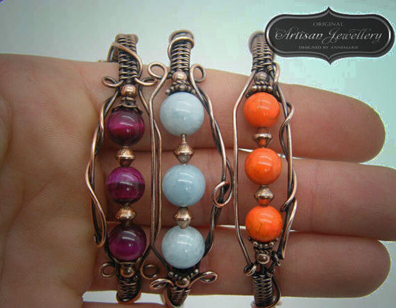 Wire wrapped jewelry kit Do it yourself jewellery kit Wire Etsy