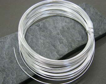 Silver filled wire ~ 1.25mm ~ Sterling silver filled wire ~ 16g silver filled ~ Jewellery supplies ~ Wire wrapping ~ Jewelry ~ UK supplier