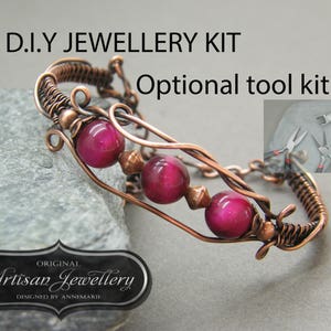 Draht gewickelter Schmuck ~ Anleitung ~ Wire Wrapping Anleitung ~ Schmuckherstellungsset ~ Handgemachtes Schmuckset ~ Werkzeugset
