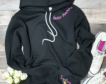 Dance Mom, Dance Mama Hoodie, Dance Mom sweatshirt, Mom sweatshirt, Kids Names Sweater, Personalized Gifts, Mothers Day Gift, Gift, Dancer