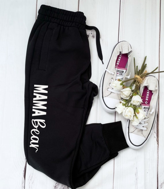 Mama Bear Joggers Mama Bear Sweats Mama Bear Sweatpants Joggers Sweatpants Mama Bear Etsy