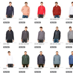 Peut inclure: Un choix de 18 sweat-shirts &agrave; capuche de diff&eacute;rentes couleurs. Les sweat-shirts sont tous du m&ecirc;me style, avec une capuche &agrave; cordon et une poche kangourou. Les couleurs incluent le bleu royal, le marine, la p&ecirc;che, le rouge, le rouge marbr&eacute;, le gris clair marbr&eacute;, le gris chin&eacute;, le gris fonc&eacute;, le gris fonc&eacute; chin&eacute;, le gris fonc&eacute; marbr&eacute;, le gris fonc&eacute; chin&eacute;/noir, le gris fonc&eacute; chin&eacute;, le noir, le blanc, le vert for&ecirc;t chin&eacute;, le bleu marine chin&eacute;, le gris ardoise chin&eacute; et le bleu royal chin&eacute;.