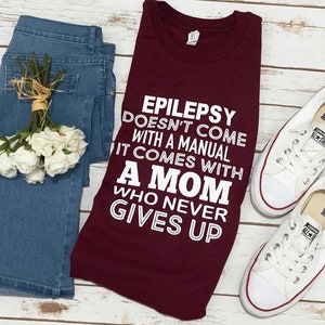 Epilepsy Shirt, Epilepsy Ribbon, Epilepsy Awareness, Mother’s Day Gift, Personalized Gift, Gift