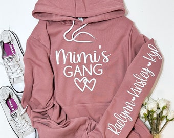 Mimi Sweatshirt, Sleeve Print, Mimi Life, Mimi Gift, Gift For Mimi Sweater, Gift For Mimi, Mother's Day Gift, Gift, Personalized, Mimi Gift