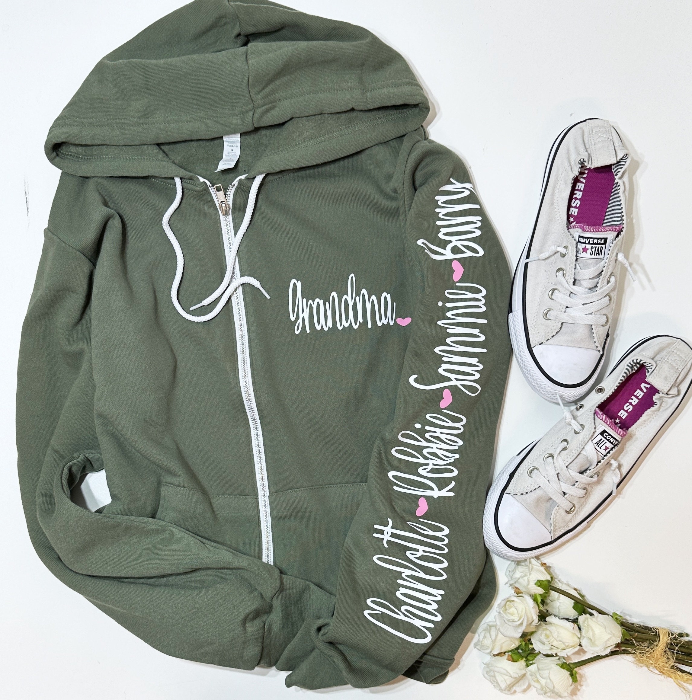 Grandma zip up hoodie hotsell