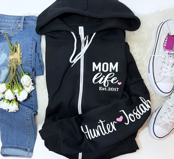 Mom Life Zip Up Mom Life Sweatshirt Mom Sweatshirt Kids - Etsy