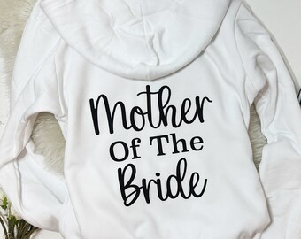Mother of the Bride Zip Up, Brida Zip up Hoodie, Full Zip up