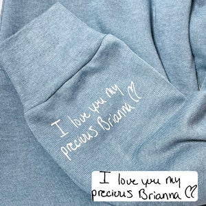 Custom Handwriting Sweatshirt, Custom Handwriting Zip Up, Custom Handwriting Gift, Handwriting Gift, Personalized Handwriting Sweatshirt,