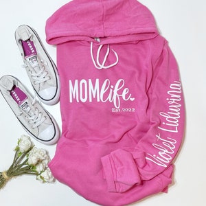 Mom Life Sweatshirt, Sleeve Print, Mom Sweater, Mom Sweatshirt, Gift For Mom Sweater, Gift For Mom, Momma