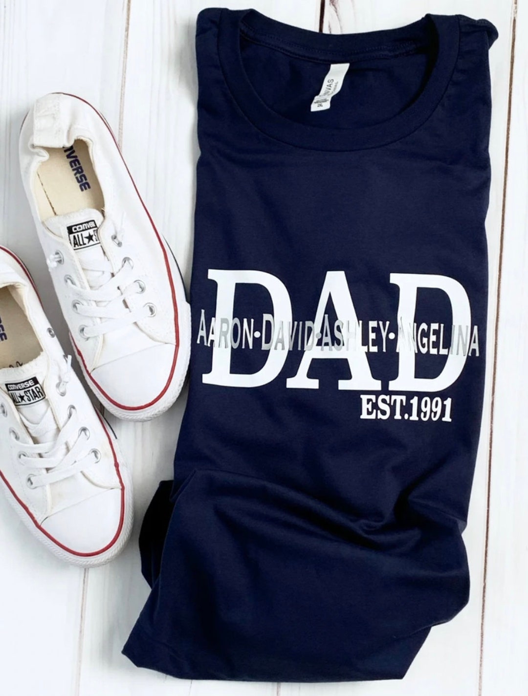 Dad Est, Dad Personalized Shirt, Fathers Day Gift, New Dad Gift, Gift