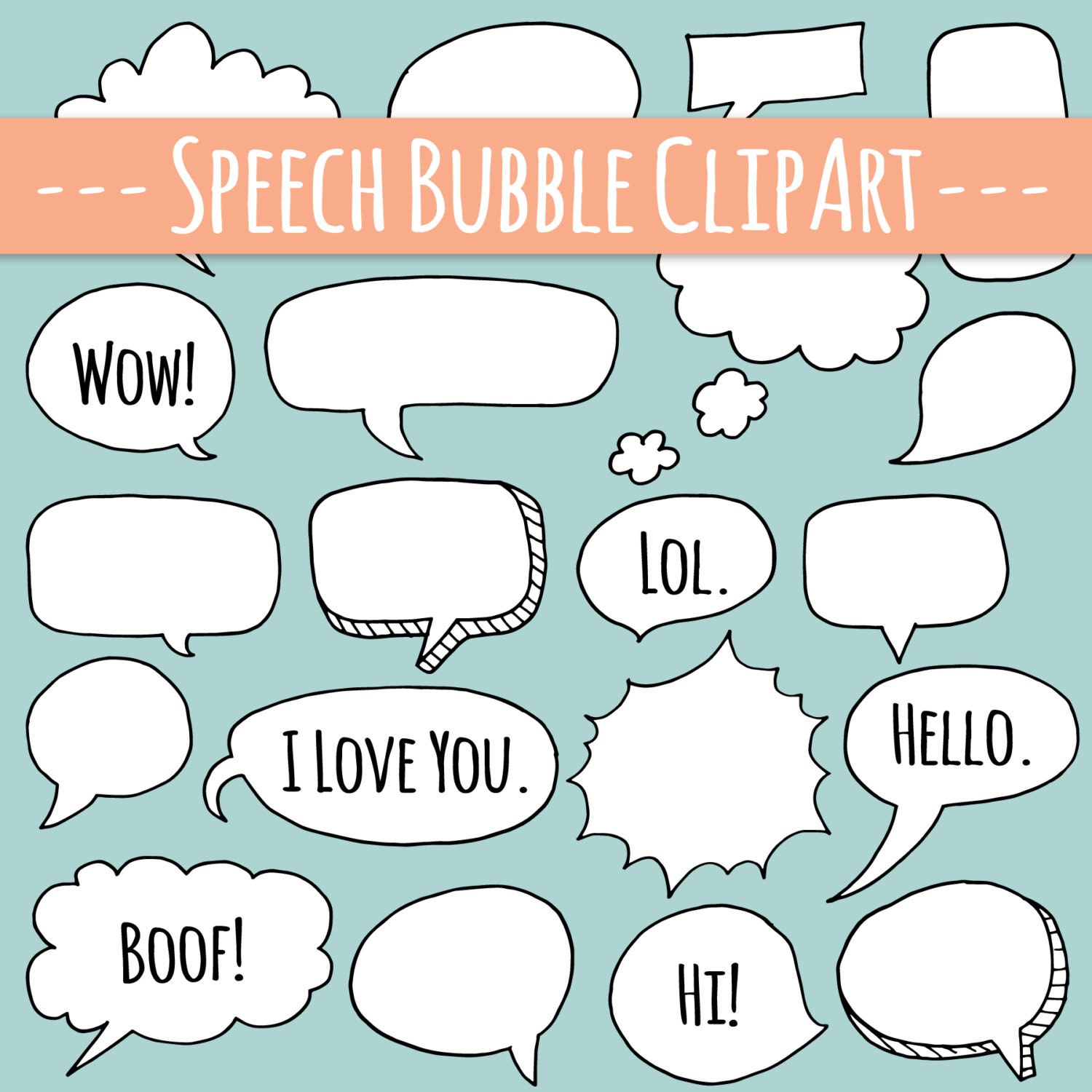Speech Bubble Clipart Frames, Speech Bubbles, Clipart, Clip Art, Frame