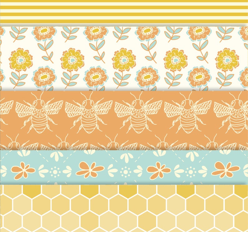 Download Honey Bee Digital Paper Pack // Cute Bumble Bee Papers PNG ...