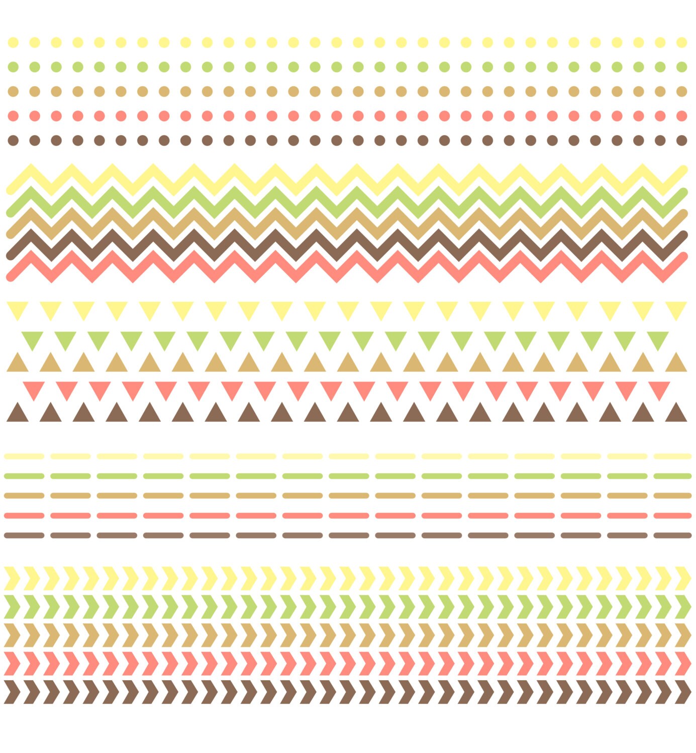 Pink Chevron Border Clip Art