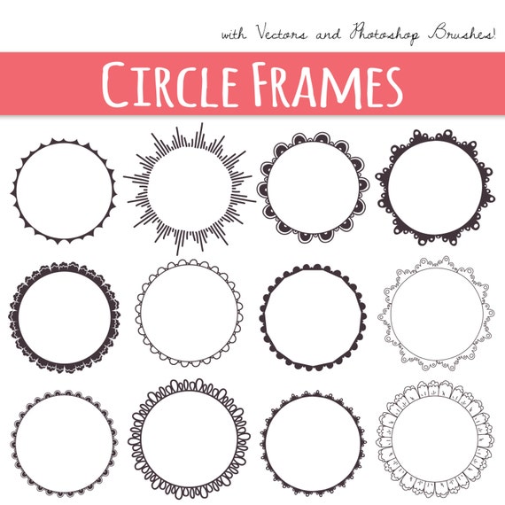 Circle Frame Designs  Free Vector Graphics, Clip Art, PSD & PNG