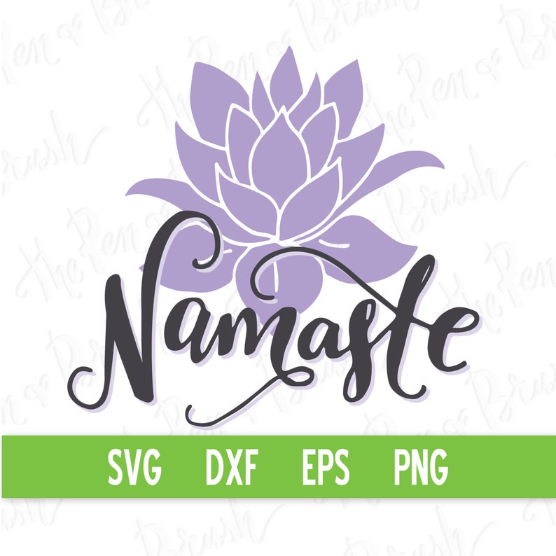 Namaste SVG Cut File Yoga SVG Lotus Flower Svg Workout - Etsy