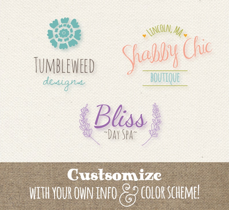 Editable Logo Templates Set 2 Psd Download Editable Etsy