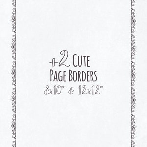 24 Doodle Frames, Digital Photo Frames Clipart, Decorative Frame PNG Files, Clipart Frames, Scrapbook Frames, Frame Vector, Commercial Use image 4