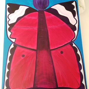 Butterfly Abstract Acrylic Large Painting