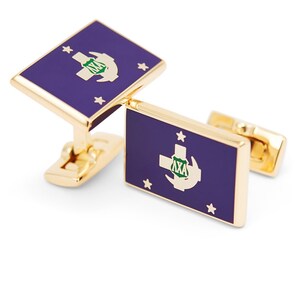 Lambda Chi Alpha Cuff Links 14k Gold Plated with Enamel // ΛΧΑ Fraternity // Fraternity Gifts // Gifts for him // Fraternity Cuff links //
