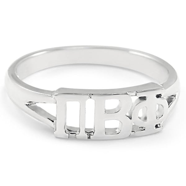 Pi Beta Phi Sterling Silver Ring // ΠΒΦ Sorority Ring // Sorority gifts // Sorority gear // Big and Little gifts // Sorority letters // Ring