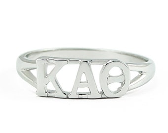 Kappa Alpha Theta Sterling Silver Sorority Ring / Sorority Jewelry / Sorority Ring / College Gifts / Big and Little Gifts / Silver Rings /