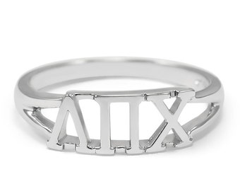 Lambda Pi Chi Sterling Silver Ring / / Latina Sorority / / Sorority sieraden / / Sorority geschenken / / grote en kleine geschenken / / Griekse leven / / ringen