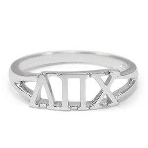May include: A silver ring with the Roman numeral IX cut out of the band.