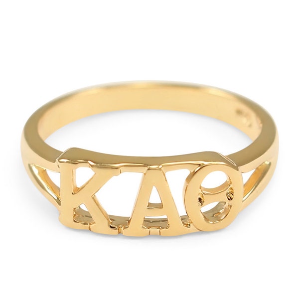 Kappa Alpha Theta Sunshine Gold plated Ring // ΚΑΘ Sorority jewelry // Sorority gifts // Gifts for Her // Gift Guide // Sorority Merchandise