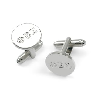 Phi Beta Sigma Fraternity Cuff Links // Fraternity Accessories // Fraternity Cuff Links // Fraternity // College Greek Life // Suit & Tie