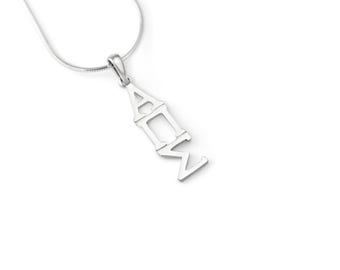 Alpha Pi Sigma Sterling Silver Lavaliere // AΠΣ Sorority Gifts // Big & Little Gifts // Sorority Lavaliere // Greek Accessories // Necklace